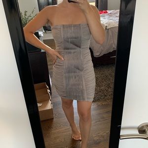 Fringe Silver Mini dress